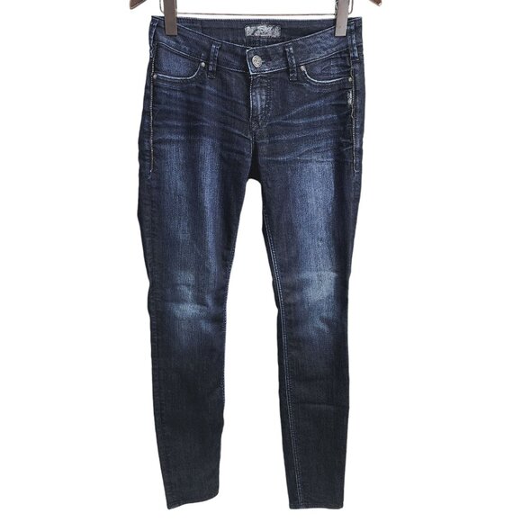 Silver Jeans Co. Suki Legging Fit Mid-Rise Stretch Denim Womens Jeans Size 29‎ - Picture 1 of 11